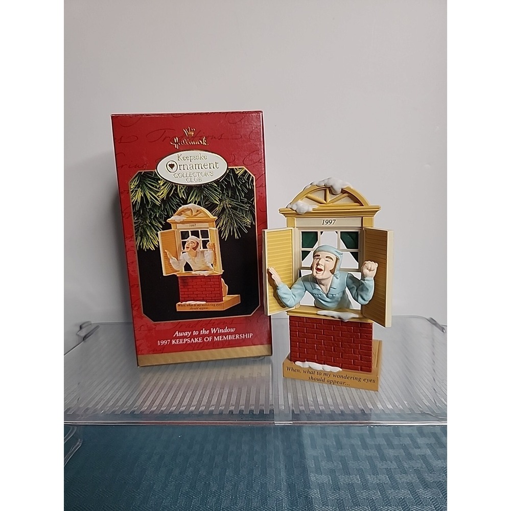 Hallmark Keepsake Ornament 1997 Away to the Window Collector's Club Night Before